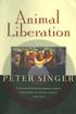 Animal Liberation PETER SINGER. An Imprint of HarperCollinsPub/ishers