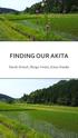 FINDING OUR AKITA. Sarah Brand, Shogo Iwata, Kana Sasaki
