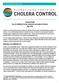 Technical Note Use of antibiotics for the treatment and control of cholera May 2018