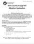 Rhea County Puppy Mill Adoption Application