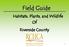 Field Guide. Habitats, Plants, and Wildlife Of Riverside County. A Joint Powers Authority