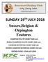SUNDAY 29 TH JULY 2018 Sussex,Belgian & Orpington Features