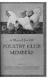 POULTRY CLUB MEMBERS. Circular 452