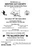 SCHEDULE of the KENTISH CAT SOCIETY 42 nd All Breed Championship Show (Held under the GCCF Rules)
