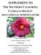 SUPPLEMENT TO THE SOUTHERN CALIFORNIA CAMELLIA SOCIETY