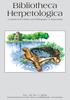 Bibliotheca Herpetologica A Journal of the History and Bibliography of Herpetology