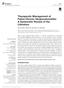 Therapeutic Management of. A Systematic Review of the Literature