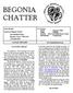 BEGONIA CHATTER CUTTING SWAP. Astro Branch American Begonia Society 4513 Randwick Drive Houston, Texas (713)