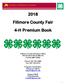 2018 Fillmore County Fair 4-H Premium Book