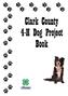 Clark County 4-H Dog Project Book
