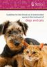 Guidelines for the clinical use of antimicrobial agents in the treatment of dogs and cats