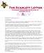 The Scarlett Letter. The Golden Triangle Irish Setter Club, Inc January 2013