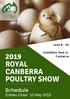 2019 ROYAL CANBERRA POULTRY SHOW