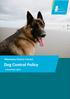 Manawatu District Council. Dog Control Policy