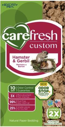 before. Unlike wood shavings and other paper products that easily collapse, this carefresh product features correctly-sized pieces and materials that are soft, comfortable and secure under tiny feet.