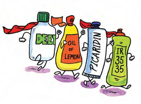 There are many different types of repellents that keep