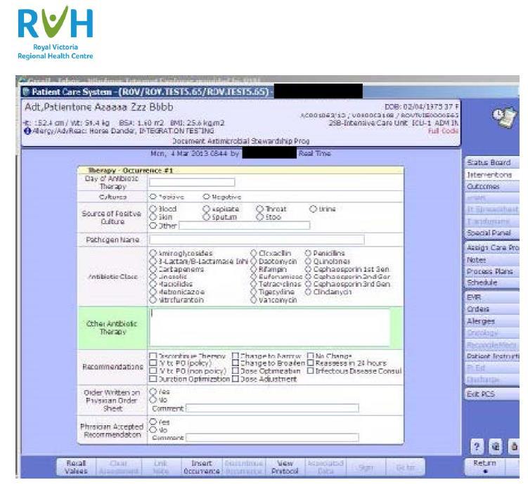 Example 2: Royal Victoria Regional Health Centre - Patient Care System ASP Documentation Template This resource was created by Royal Victoria Regional Health Centre.