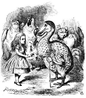 `What IS a Caucus-race?' said Alice; not that she wanted much to know, but the Dodo had paused as if it thought that SOMEBODY ought to speak, and no one else seemed inclined to say anything.