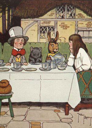 in her French lesson-book. The Mouse gave a sudden leap out of the water and seemed to quiver all over with fright. "Oh, I beg your pardon!
