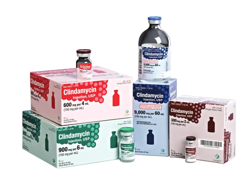 CATALOG CLNDAMYCN Consider these AGENT benefits: Labels are nformatv M Easy-to-read drug name and strength Unique label and cap colors Distinct color for each total strength AP rated and bar coded