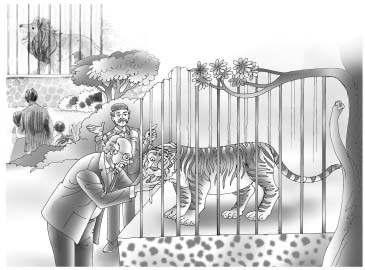 An Alien Hand 62 He licked Grandfather s hands and only sprang away when a leopard in the next cage snarled at him.