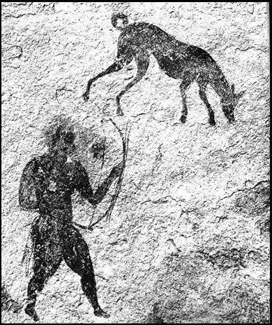 Dogs play an important role in history. Cave paintings show pictures of dogs hunting with their masters.