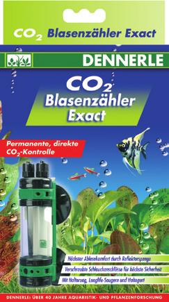 For CO₂ diffusers without a built in bubble counter and those that are fitted where they are