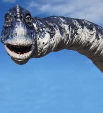 They could have a 2 3 foot wingspan and had swiveling mul faceted eyes like headlamps which were quick to spot movement and food. Name means: large nerved. Period: Carboniferous 300 MYA.