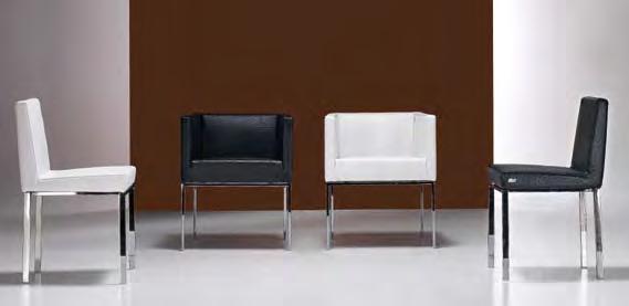 chairs leather muflone tobacco ostrich brown,nickel metal