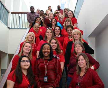 February 16 Facilities Maintenance from page 1 We wore red to unite against heart disease. with getting the job done in the most cost-effective manner.