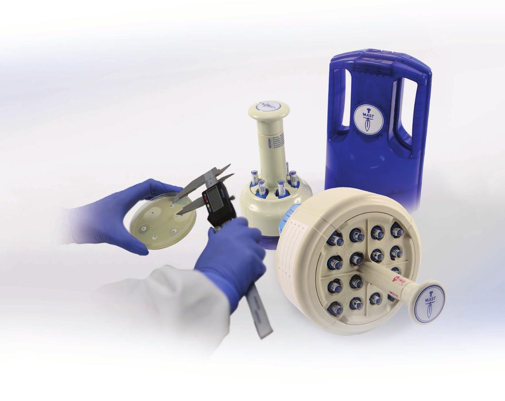 Order No Product Packsize DISCMASTER DISPENSER Robust and reliable antimicrobial cartridge disc dispensers designed for use with MASTDISCS Antimicrobial Susceptibility Test Cartridges.
