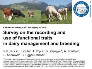Sustainability & trends in dairy breeding substantial genetic progress in production traits of dairy cattle routine performance testing (quantity and quality of phenotype data) conventional and