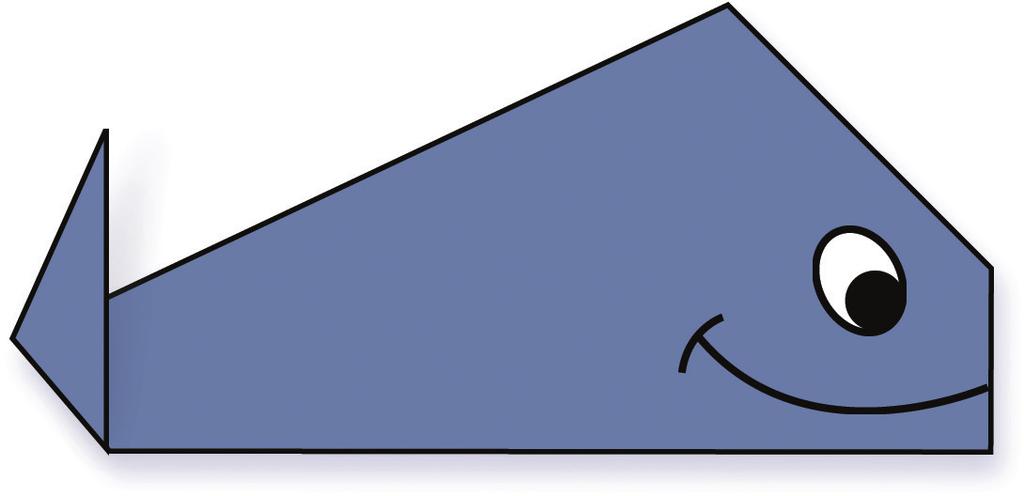 How to Make an Origami Blue Whale 1. Begin by making a square piece of paper. Fold one corner of a piece of paper over to the adjacent side. 2. Like this.