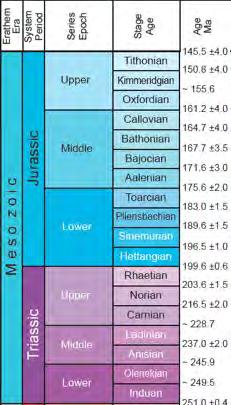 Mesozoic - 251 to 65.