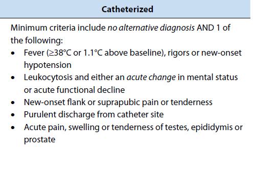 Diagnosis of UTI in