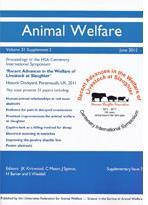 Resources available: research articles and policy guidance documents Universities Federation for Animal Welfare (1928): www.ufaw.org.