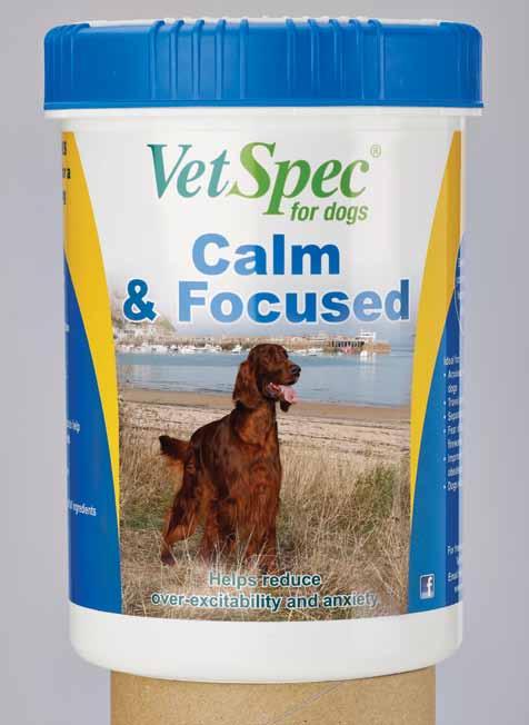 Product Benefits Improves focus and obedience Reduces separation anxiety Reduces fear of loud noises Pre & Probiotics to help maintain gut health Wheat gluten free Full traceability of all