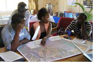 A3.1.5 Reviewing and revising the maps generated prior to the workshop (conducted 4th-5th December) At the workshop the maps, generated from information submitted by participants prior to the