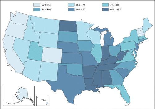 Outpatient Antibiotic Use National average was 833 antibiotic prescriptions per 1,000 persons.