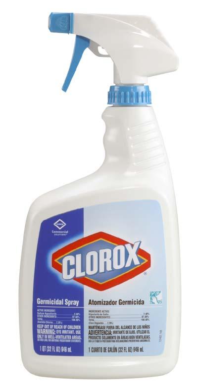 Clorox Germicidal Spray More Kill Claims Shorter Contact Times More Reliable, Powerful Active Ingredient 2.