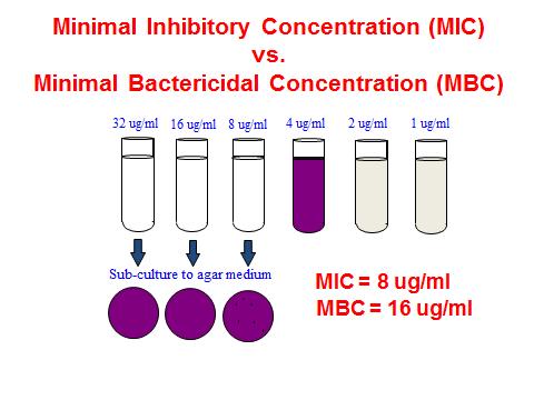 3. The sensitivity of a given M.O to known conc. of the drug by I. Dilution test: graded amounts of antimicrobial substance are incorporated in to liquid or solid bacteriologic media.