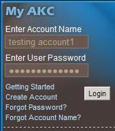 Overview of Online Record Keeping Once you have created an account and registered with the AKC, you can login and manage your dogs and breeding records. Type www.akc.