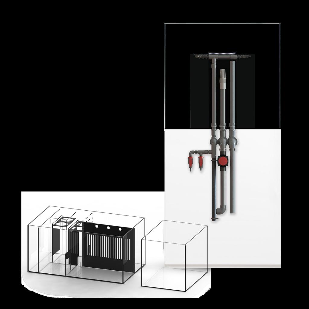 AVAILABLE IN BLACK OR WHITE CRYSTAL PENINSULA FILTRATION PREFABRICATED PROPRIETARY PLUMBING SYSTEM All Crystal series include a unique dual manifold system designed for media, calcium, biopellet and
