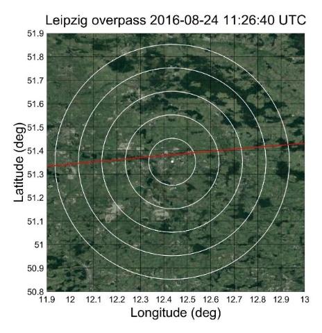 Study case II Leipzig overpass 2016-08-24 Time: 11:26:40UTC Figure 7a.