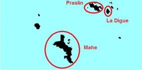 population size than numbers of females Four major island groups in Seychelles: Inner islands (granitic);
