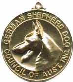MEDALLION BREEDERS ACHIEVEMENT AWARD (for having bred 50 animals that have achieve the GSDCA A stamp.