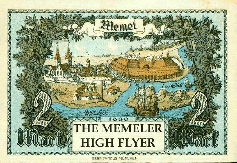 THE MEMELER HIGHFLYER By Mick Bassett (Germany) Photos kindly provided by Thomas Hellmann and Elly Vogelaar This High Flying Breed is named after the Region and Town of Memel (after the River Memel