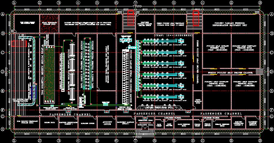Middle And Big Size Poultry Abattoir (slaughter) Procedure Art-Layout QINGDAO