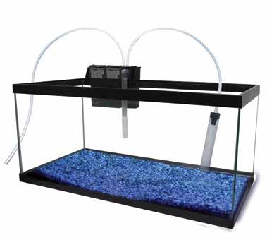 EZ CLEAN EXTERNAL FILTER FOR FRESHWATER AND SALTWATER AQUARIUMS NEW INNOVATION 1 INNOVATIVE WATER-CHANGE FEATURE 2 BUILT-IN GRAVEL