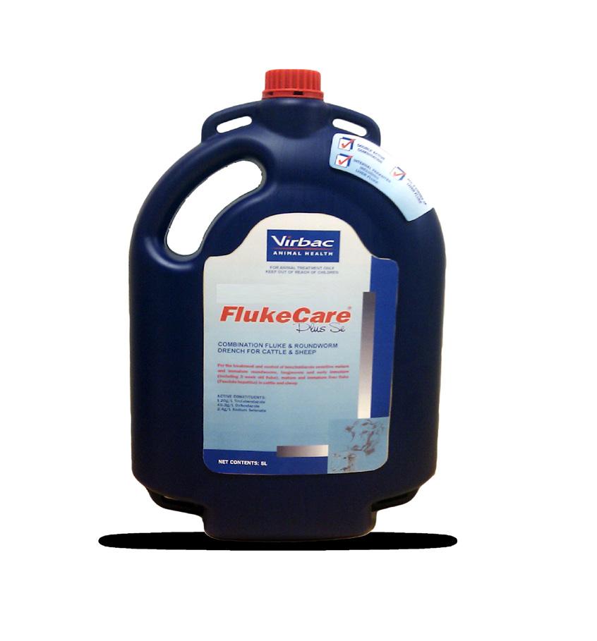 Oral drench to give control of benzimidazole sensitive roundworms and lungworms. WHY USE FLUKECARE + SE? Liver fluke has a huge impact on profits if left untreated.
